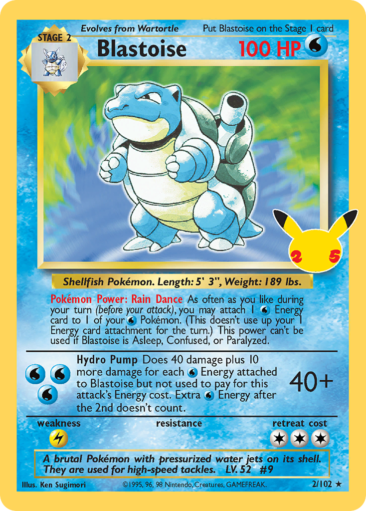 Blastoise CC001 Celebrations Classic Collection