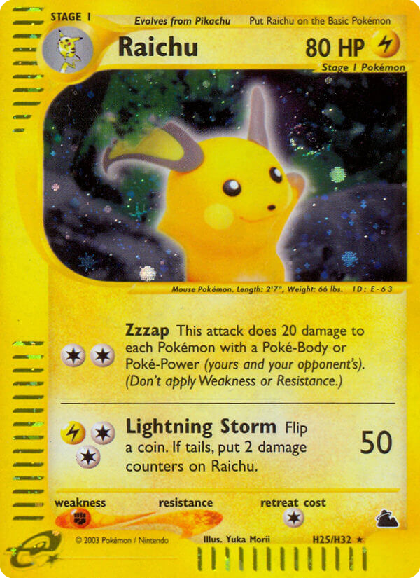 Raichu H25 Skyridge