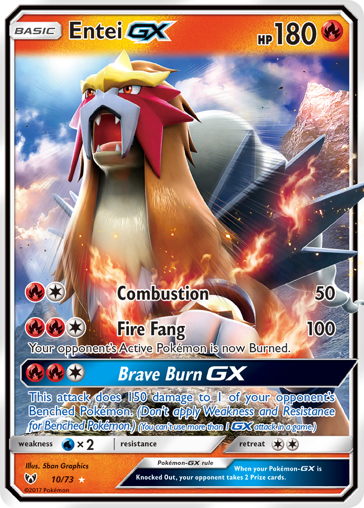 Entei GX 10/73 Shining Legends