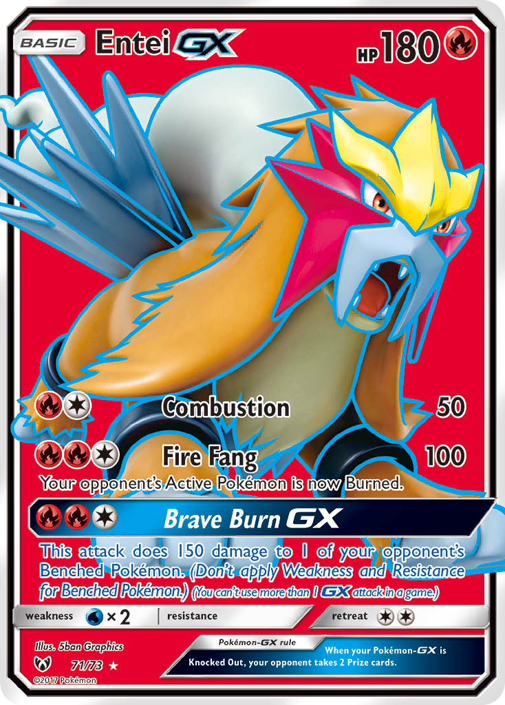Entei GX 71/73 Shining Legends