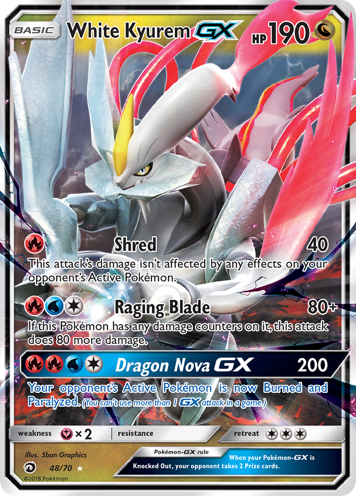 White Kyurem GX 48/70 Dragon Majesty