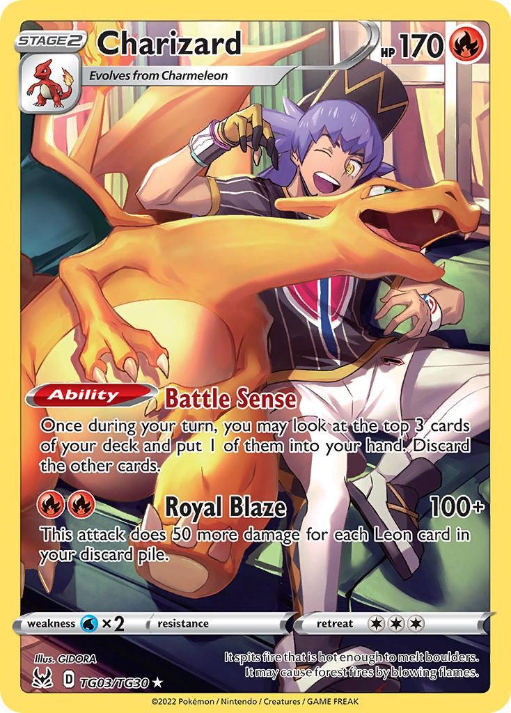 Charizard TG03 Lost Origin Trainer Gallery