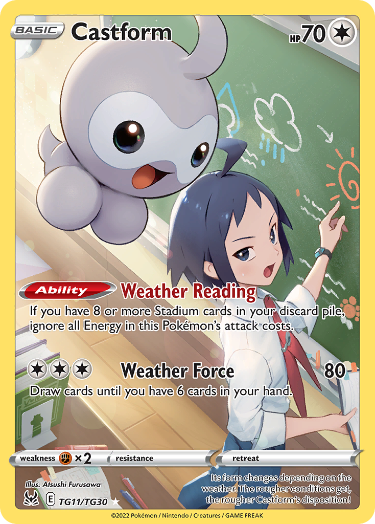 Castform TG11 Lost Origin Trainer Gallery