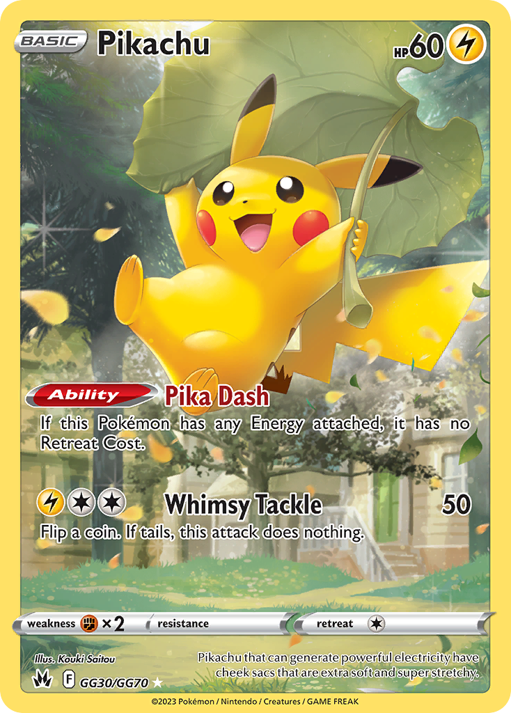 Pikachu GG30 Crown Zenith Galarian Gallery