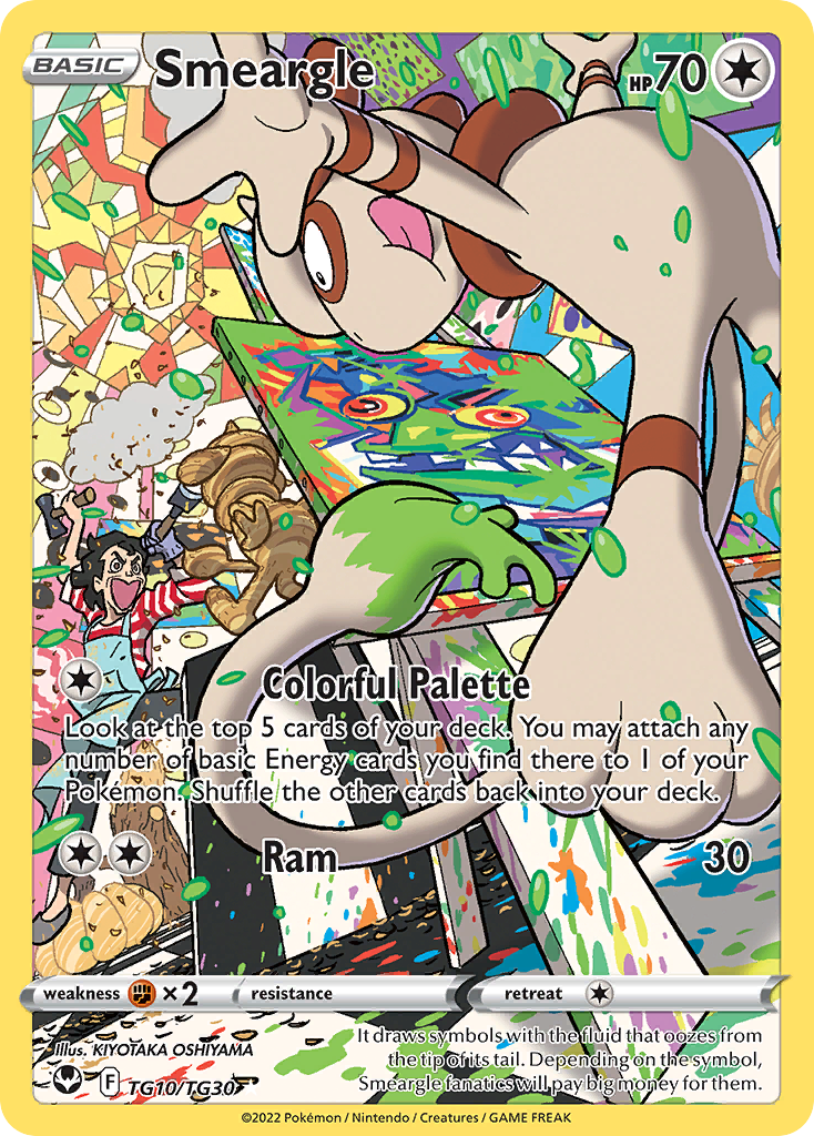 Smeargle TG10 Silver Tempest Trainer Gallery