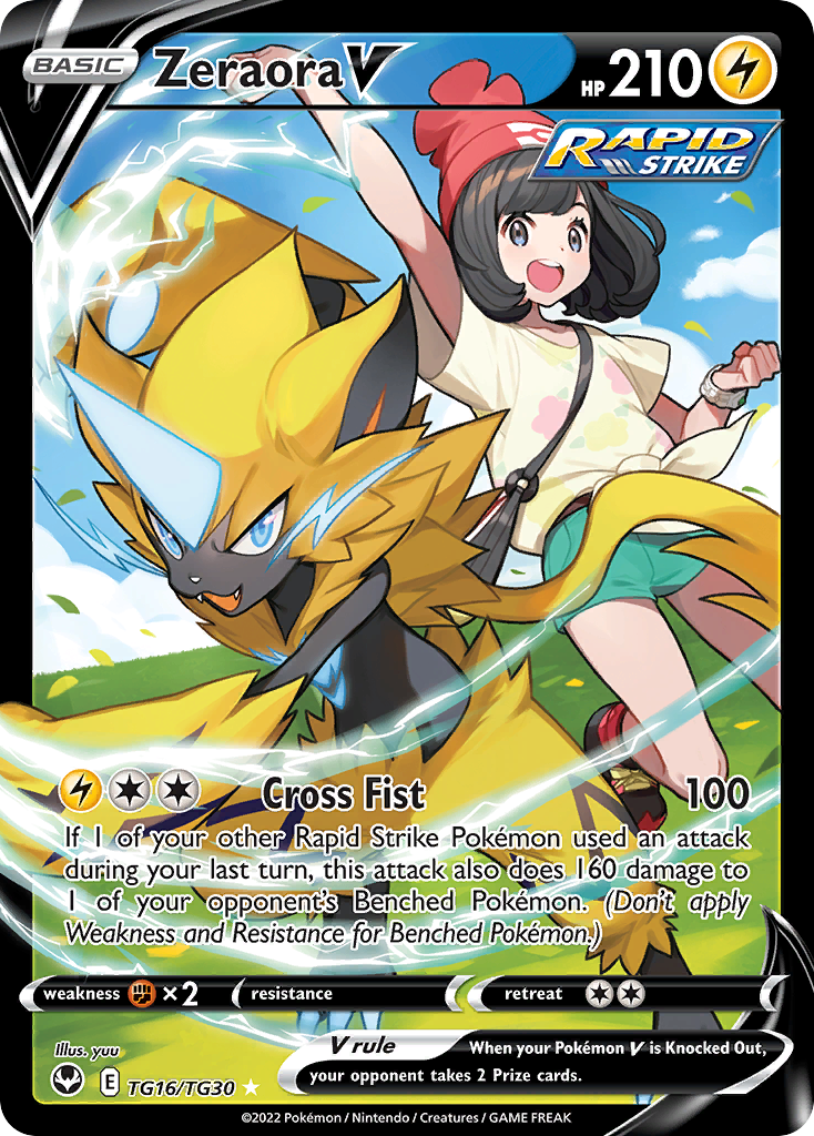 Zeraora V TG16 Silver Tempest Trainer Gallery