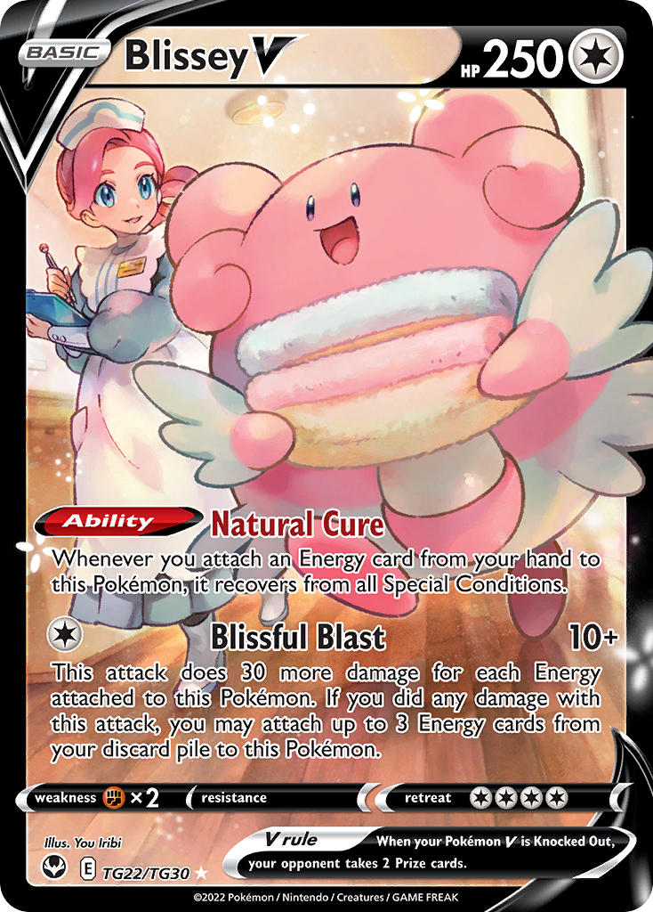 Blissey V TG22 Silver Tempest Trainer Gallery