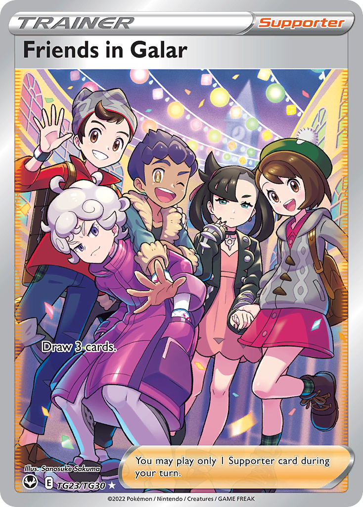 Friends in Galar TG23 Silver Tempest Trainer Gallery