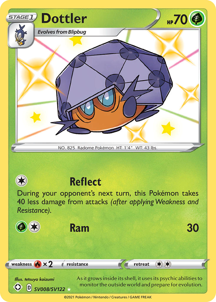Dottler SV008 Shining Fates Shiny Vault