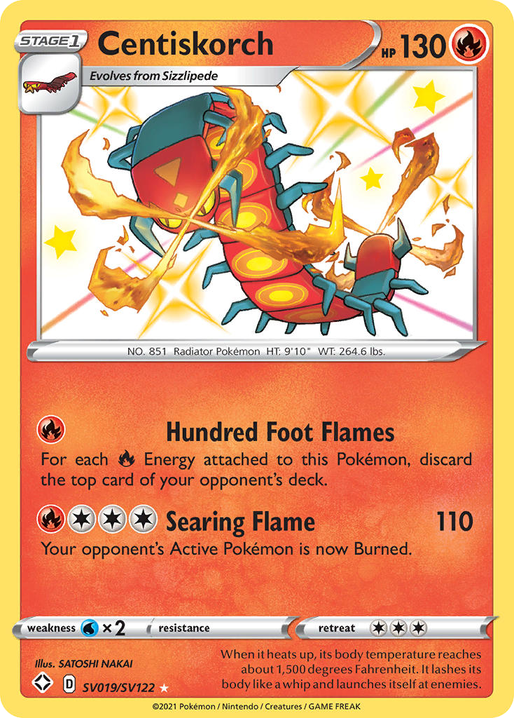 Centiskorch SV019 Shining Fates Shiny Vault