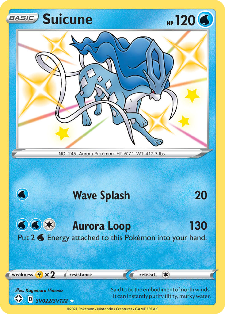 Suicune SV022 Shining Fates Shiny Vault