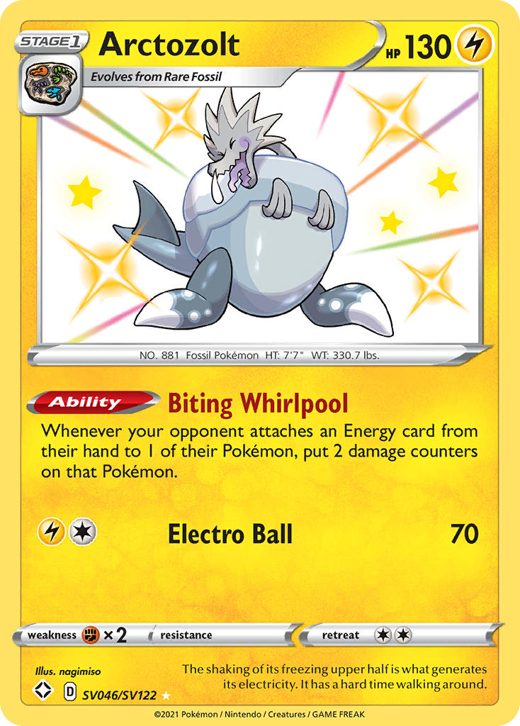 Arctozolt SV046 Shining Fates Shiny Vault