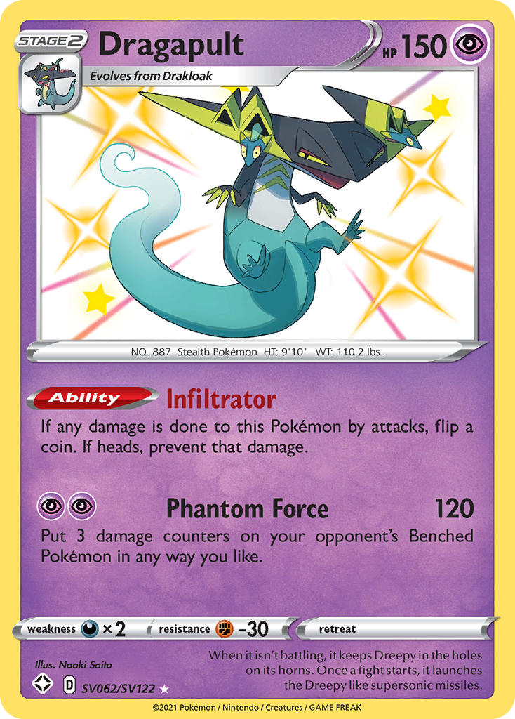 Dragapult SV062 Shining Fates Shiny Vault