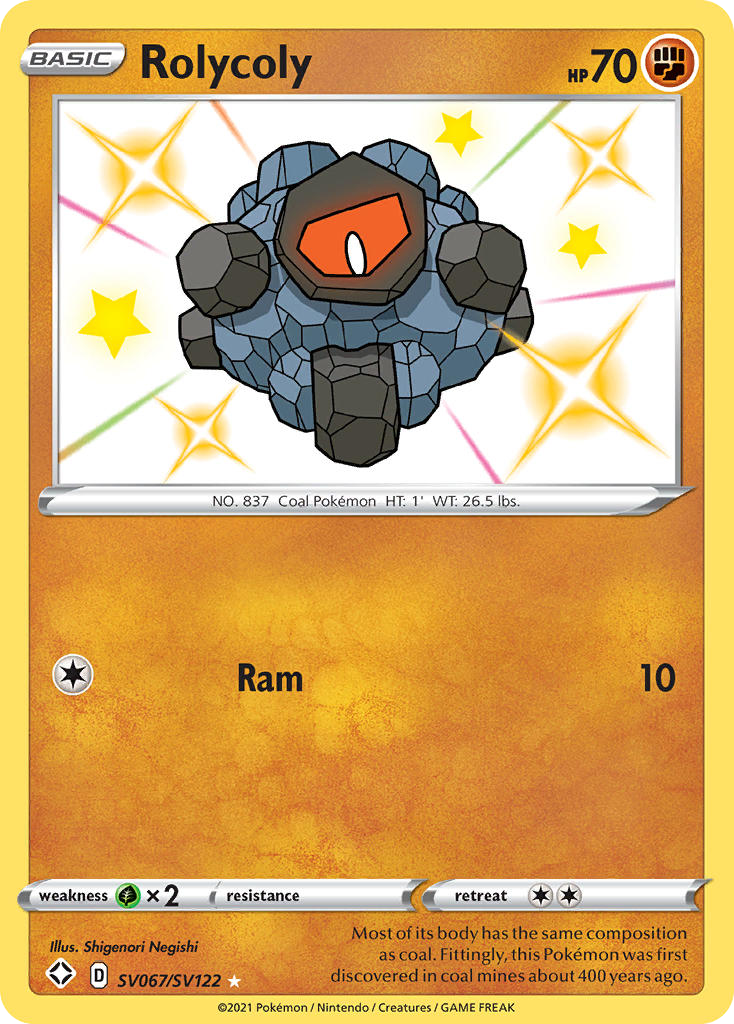 Rolycoly SV067 Shining Fates Shiny Vault
