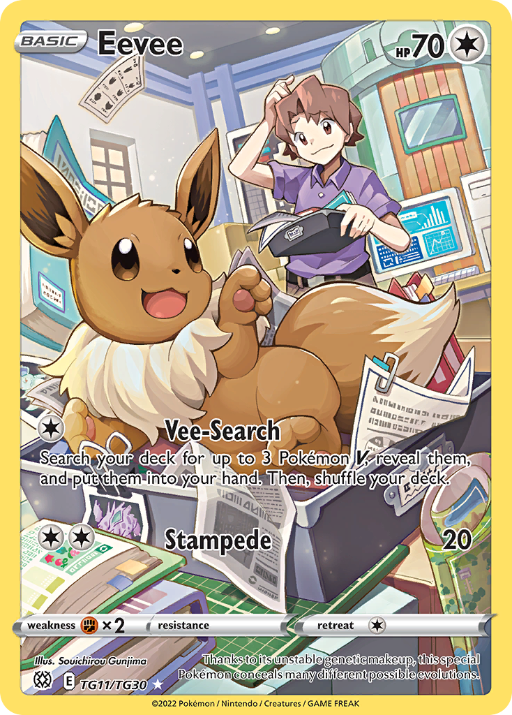 Eevee TG11 Brilliant Stars Trainer Gallery