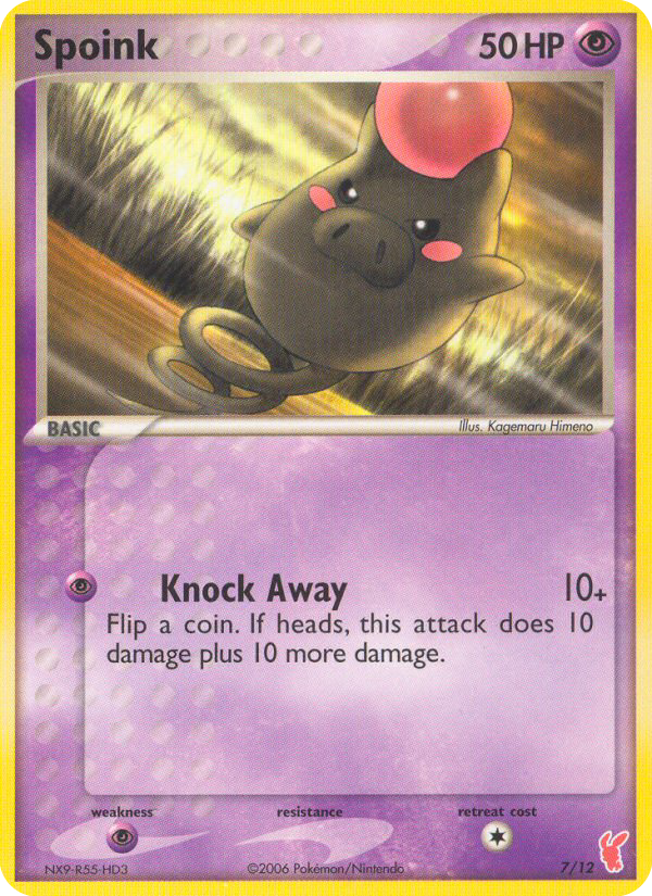 Spoink 7/12 EX trainer Kit 2 (Plusle)