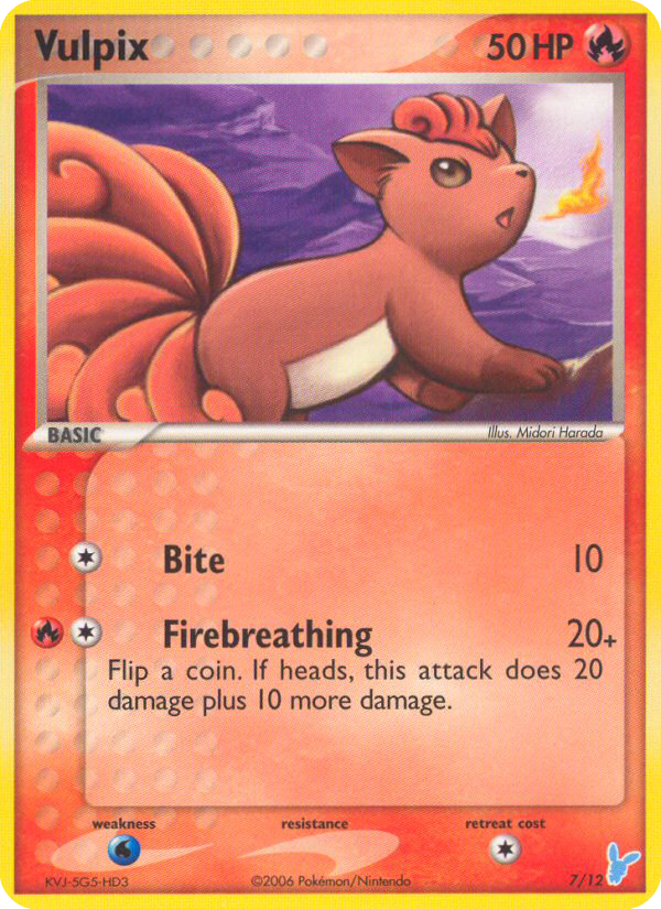 Vulpix 7/12 EX trainer Kit 2 (Minun)