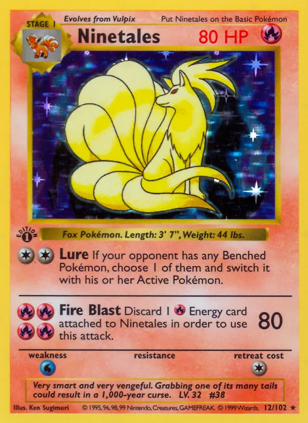 Ninetales 12/102 Base Set