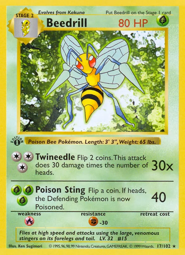Beedrill 17/102 Base Set