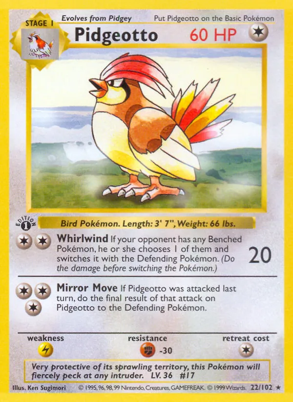 Pidgeotto 22/102 Base Set