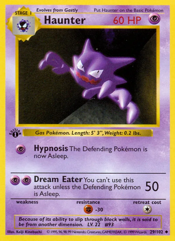 Haunter 29/102 Base Set