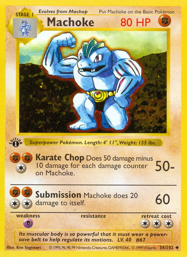 Machoke 34/102 Base Set