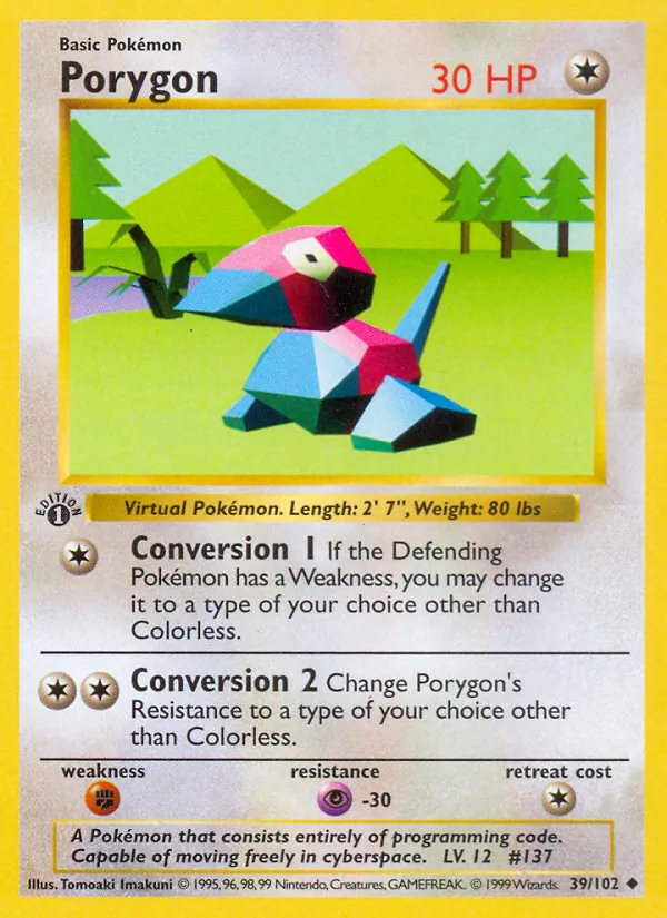 Porygon 39/102 Base Set