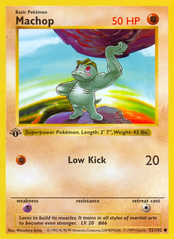 Machop 52/102 Base Set