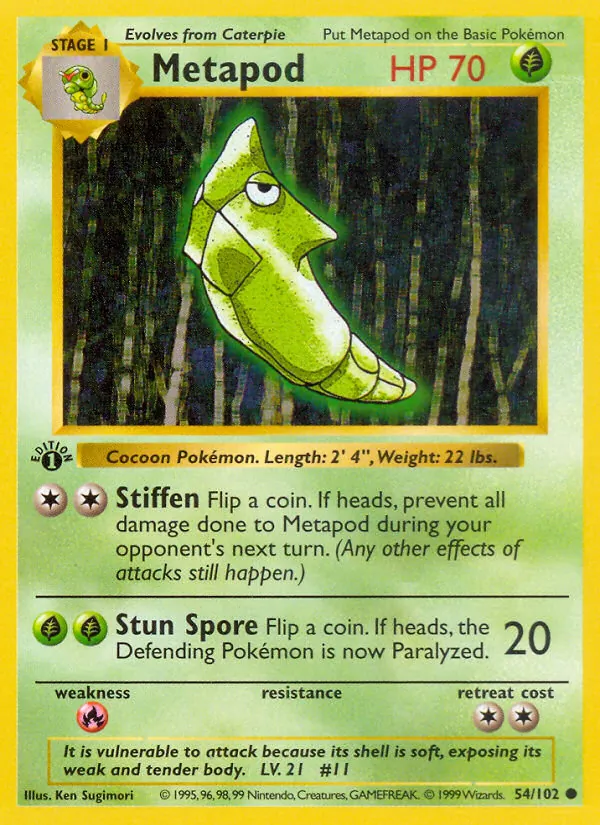 Metapod 54/102 Base Set