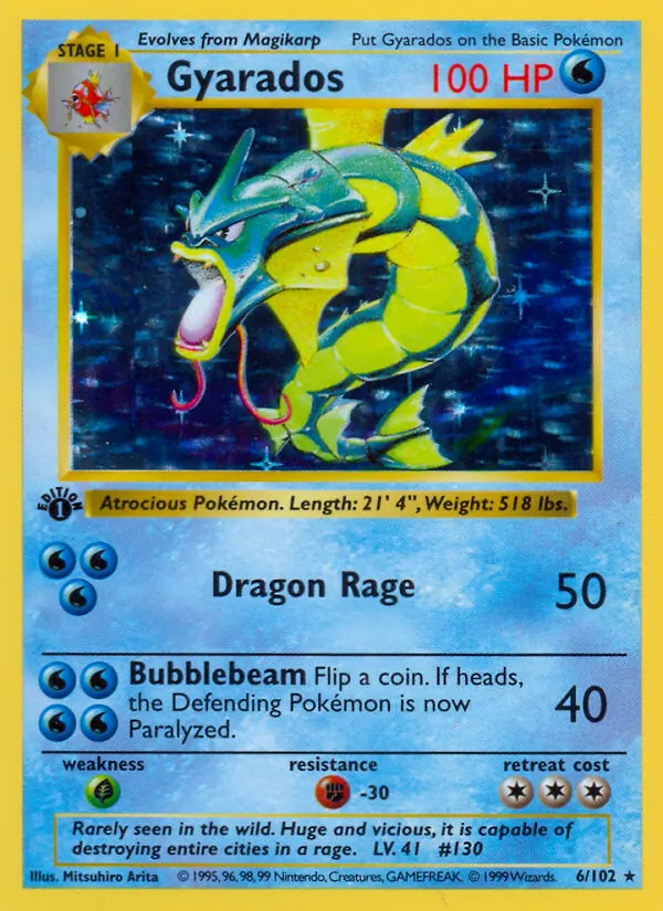 Gyarados 6/102 Base Set