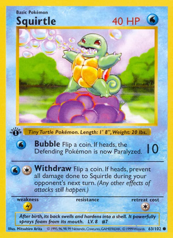 Squirtle 63/102 Base Set