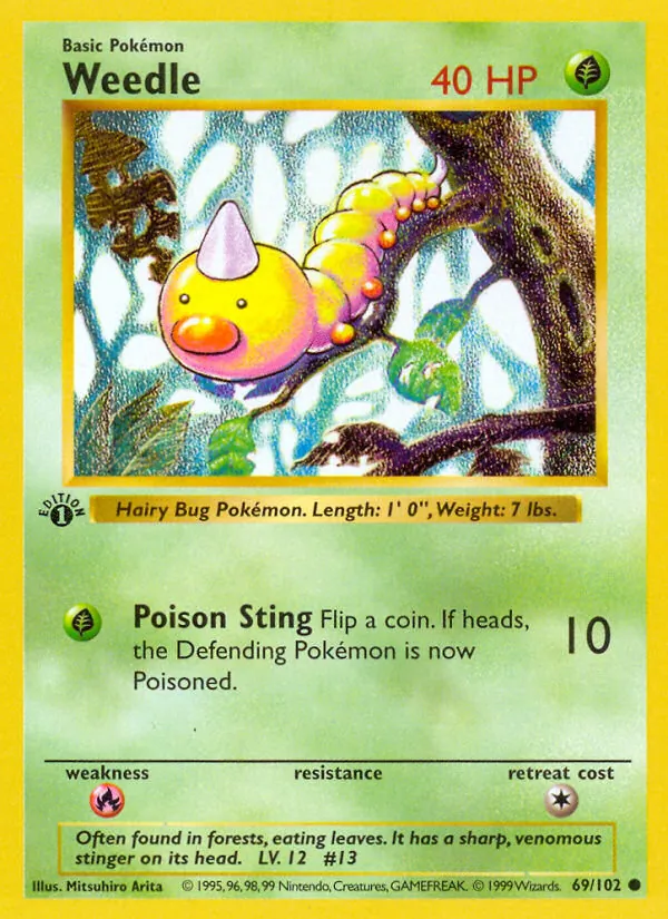 Weedle 69/102 Base Set