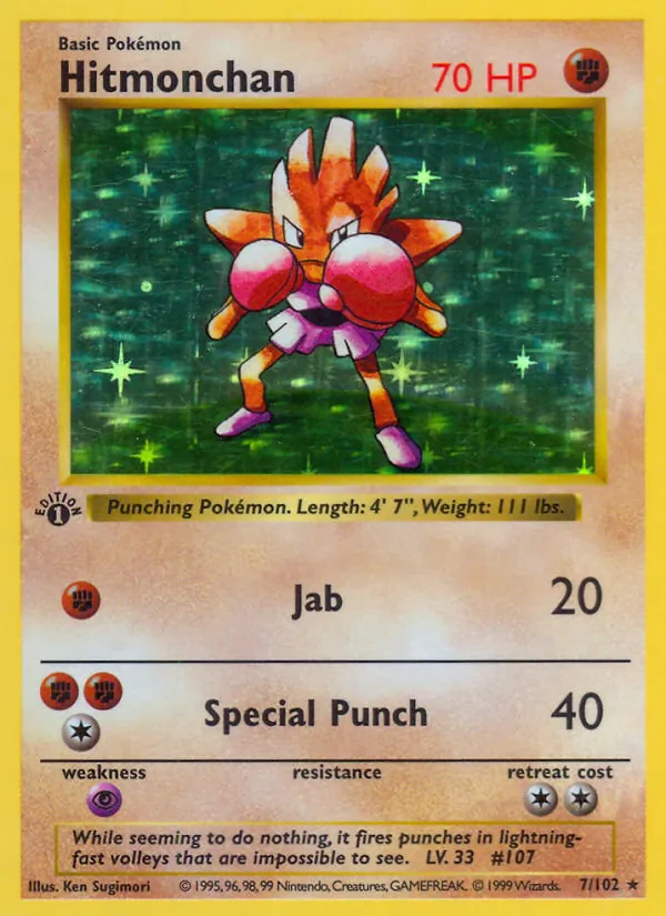 Hitmonchan 7/102 Base Set