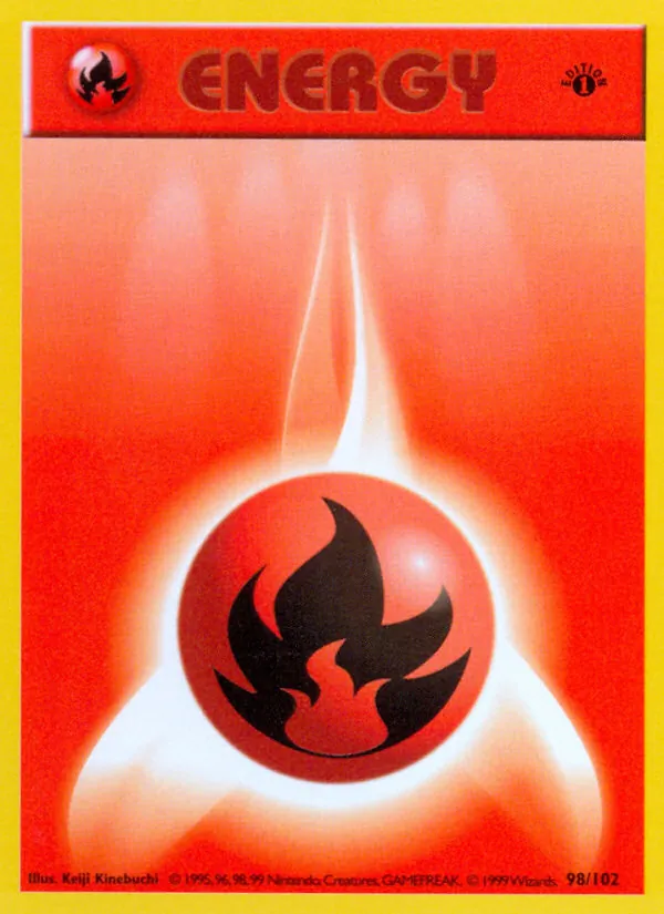 Fire Energy 98/102 Base Set