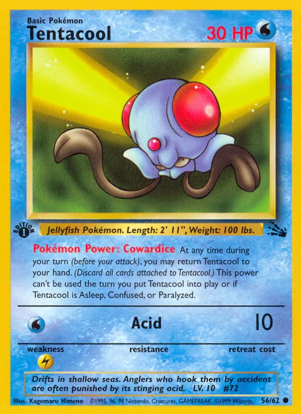 Tentacool 56/62 Fossil