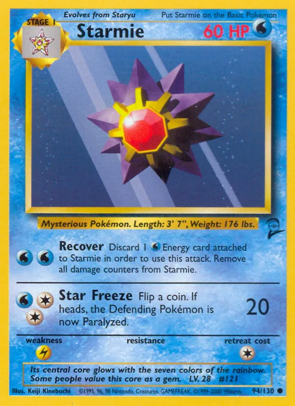 Starmie 94/130 Base Set 2
