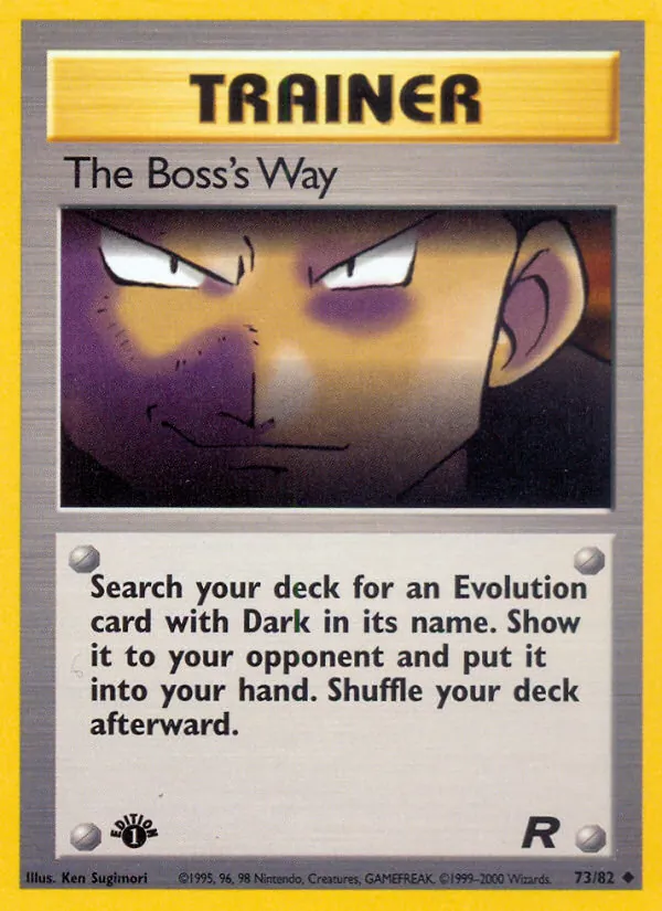 The Boss's Way 73/82 Team Rocket