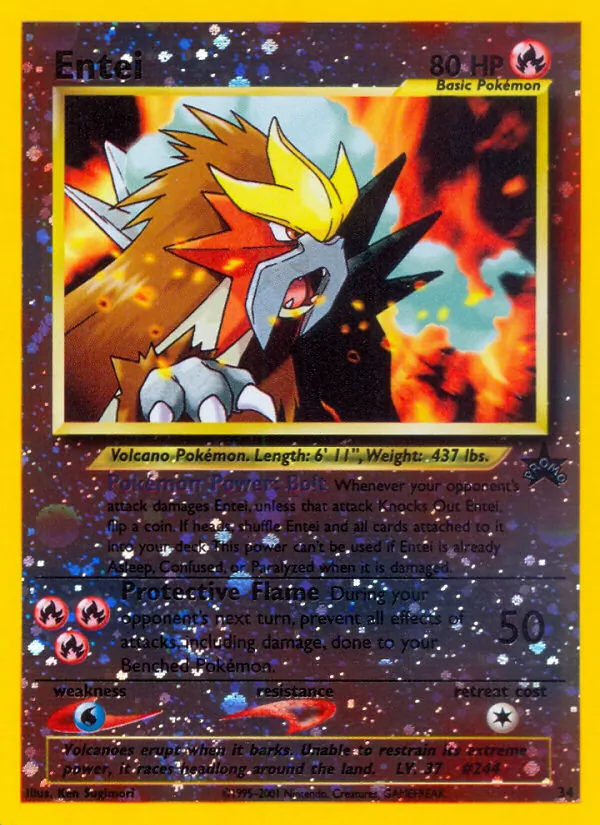 Entei 34/53 Wizards Black Star Promos
