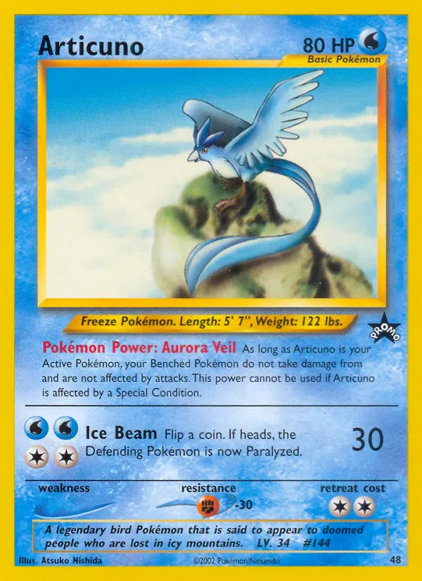 Articuno 48/53 Wizards Black Star Promos