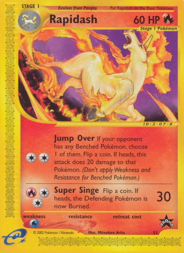 Rapidash 51/53 Wizards Black Star Promos