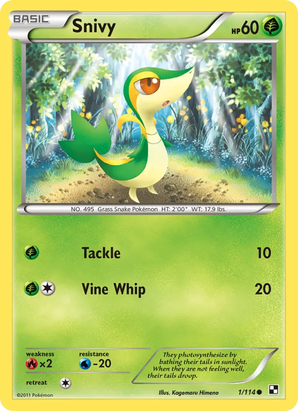 Snivy 1/114 Black & White