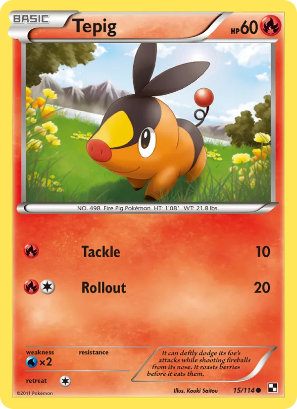 Tepig 15/114 Black & White