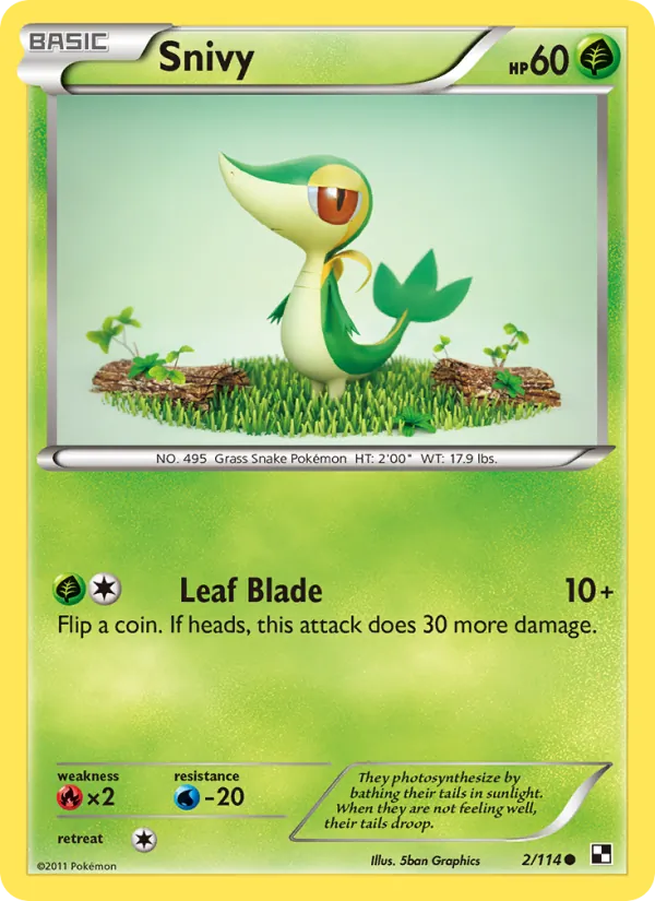 Snivy 2/114 Black & White