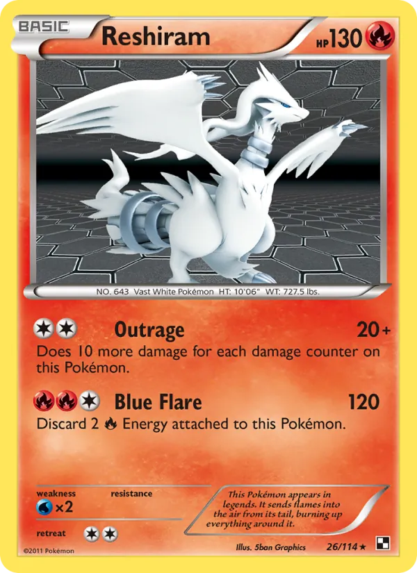 Reshiram 26/114 Black & White