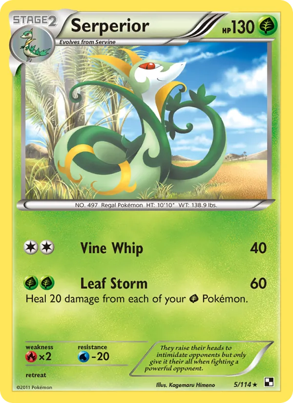 Serperior 5/114 Black & White