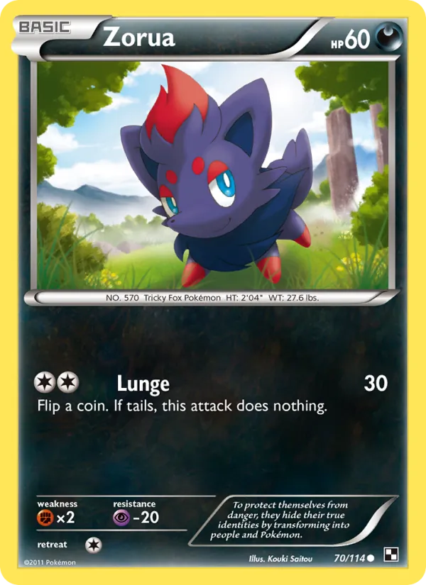 Zorua 70/114 Black & White