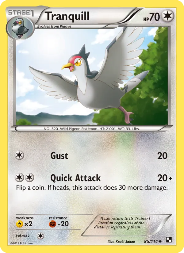Tranquill 85/114 Black & White