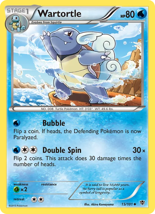 Wartortle 15/101 Plasma Blast