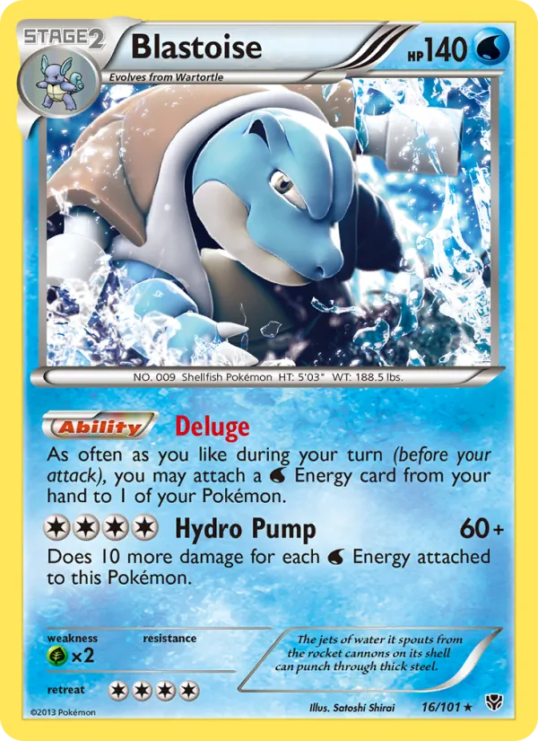 Blastoise 16/101 Plasma Blast