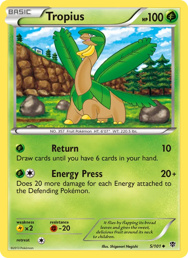 Tropius 5/101 Plasma Blast